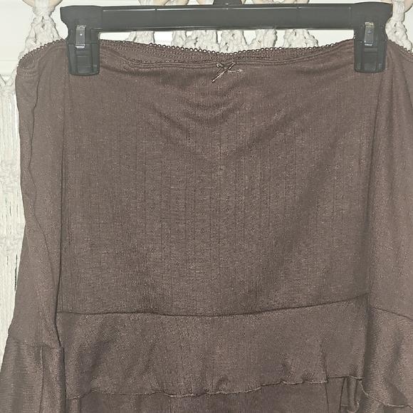 Wild Fable Brown Ruffled Mini Skort - Picture 6 of 6